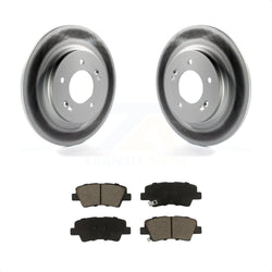 Rear Coated Disc Brake Rotors And Ceramic Pads Kit For Hyundai Sonata Kia Optima Elantra GT Soul EV Forte Forte5 KGC-101729