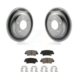 Rear Coated Disc Brake Rotors And Ceramic Pads Kit For Hyundai Sonata Azera KGC-101732