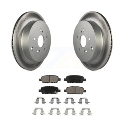 Rear Coated Disc Brake Rotors And Ceramic Pads Kit For 2009-2013 Suzuki Grand Vitara KGC-101734