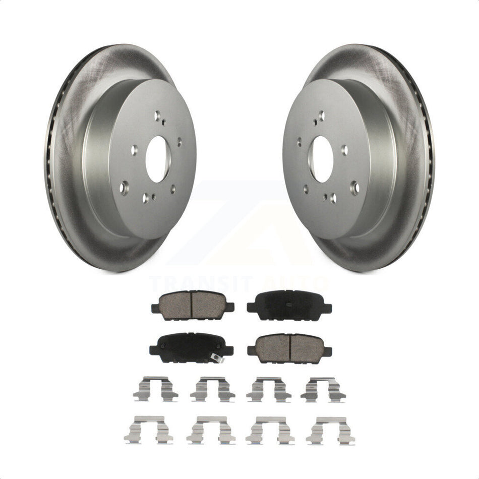 Rear Coated Disc Brake Rotors And Ceramic Pads Kit For 2009-2013 Suzuki Grand Vitara KGC-101734