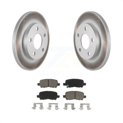 Rear Coated Disc Brake Rotors And Ceramic Pads Kit For Chevrolet Impala Pontiac Grand Prix Buick LaCrosse Limited Allure KGC-101741