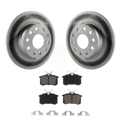Rear Coated Disc Brake Rotors And Ceramic Pads Kit For Volkswagen Beetle Golf With 272mm Diameter Rotor KGC-101750