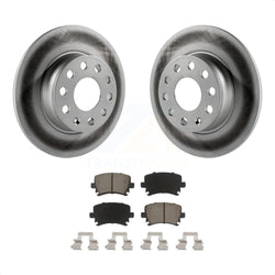 Rear Coated Disc Brake Rotors And Ceramic Pads Kit For Volkswagen GTI KGC-101760