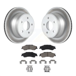 Rear Coated Disc Brake Rotors And Ceramic Pads Kit For Chevrolet S10 Blazer GMC Sonoma Jimmy Oldsmobile Bravada Isuzu Hombre KGC-101768