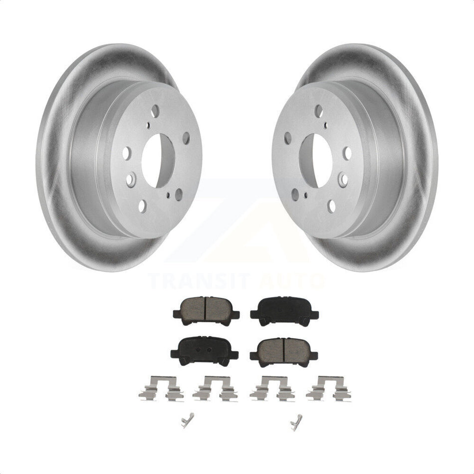 Rear Coated Disc Brake Rotors And Ceramic Pads Kit For Toyota Camry Solara KGC-101772