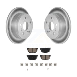 Rear Coated Disc Brake Rotors And Ceramic Pads Kit For Toyota Camry Lexus ES300 KGC-101773