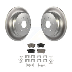 Rear Coated Disc Brake Rotors And Ceramic Pads Kit For Acura RDX KGC-101775