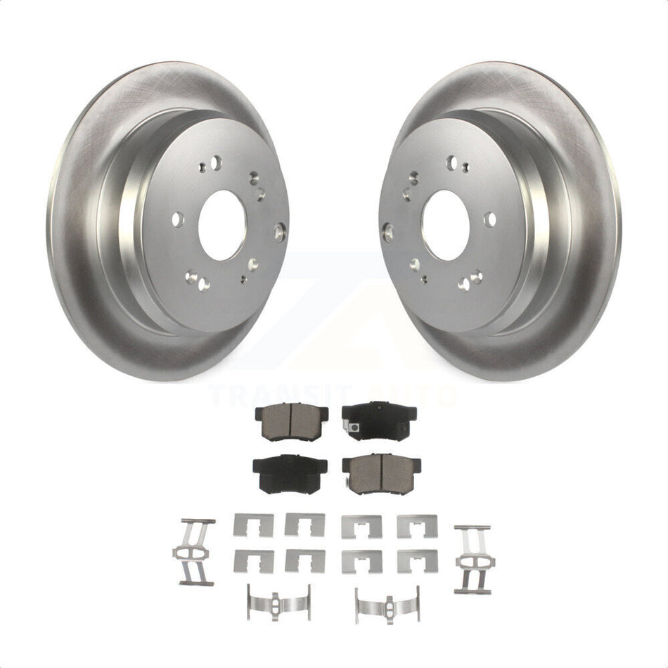 Rear Coated Disc Brake Rotors And Ceramic Pads Kit For Acura RDX KGC-101775 by Transit Auto