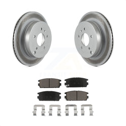 Rear Coated Disc Brake Rotors And Ceramic Pads Kit For Chevrolet Equinox Saturn Vue Captiva Sport Pontiac Torrent Suzuki XL-7 KGC-101776