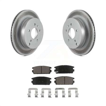 Rear Coated Disc Brake Rotors And Ceramic Pads Kit For Chevrolet Equinox Saturn Vue Captiva Sport Pontiac Torrent Suzuki XL-7 KGC-101776 by Transit Auto