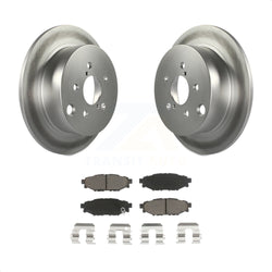 Rear Coated Disc Brake Rotors And Ceramic Pads Kit For Subaru Forester Impreza Crosstrek XV KGC-101778