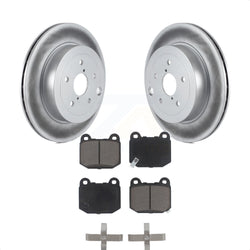 Rear Coated Disc Brake Rotors And Ceramic Pads Kit For Subaru Impreza WRX STI KGC-101781