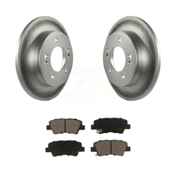 Rear Coated Disc Brake Rotors And Ceramic Pads Kit For Kia Soul Forte Hyundai Veloster Elantra GT Kona Forte5 KGC-101794