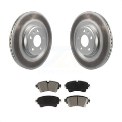 Rear Coated Disc Brake Rotors And Ceramic Pads Kit For Audi Q5 A4 A5 Quattro A6 S5 S4 Sportback allroad PHEV KGC-101804