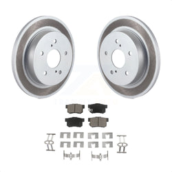 Rear Coated Disc Brake Rotors And Ceramic Pads Kit For 2010-2013 Suzuki Kizashi KGC-101807