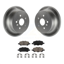 Rear Coated Disc Brake Rotors And Ceramic Pads Kit For 2009-2016 Toyota Venza KGC-101809