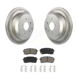 Rear Coated Disc Brake Rotors And Ceramic Pads Kit For 2007-2012 Hyundai Veracruz KGC-101815