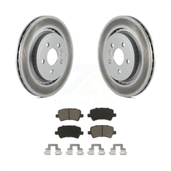 Rear Coated Disc Brake Rotors And Ceramic Pads Kit For Volvo S60 XC70 S80 V60 V70 KGC-101818