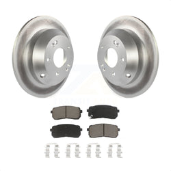 Rear Coated Disc Brake Rotors And Ceramic Pads Kit For 2015-2019 Kia Sedona KGC-101823