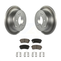 Rear Coated Disc Brake Rotors And Ceramic Pads Kit For Kia Forte Koup Forte5 KGC-101827