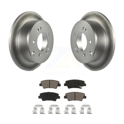 Rear Coated Disc Brake Rotors And Ceramic Pads Kit For 2010-2013 Kia Soul KGC-101828