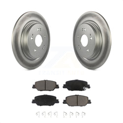 Rear Coated Disc Brake Rotors And Ceramic Pads Kit For 2017-2022 Honda CR-V KGC-101832