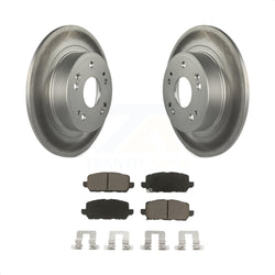Rear Coated Disc Brake Rotors And Ceramic Pads Kit For 2016-2022 Honda HR-V KGC-101837