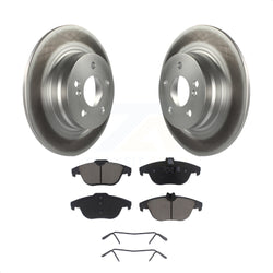 Rear Coated Disc Brake Rotors And Ceramic Pads Kit For Mercedes-Benz C300 C250 C230 KGC-101841