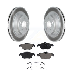 Rear Coated Disc Brake Rotors And Ceramic Pads Kit For Mercedes-Benz E550 With 320mm Diameter Rotor KGC-101842