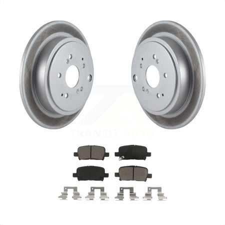 Rear Coated Disc Brake Rotors And Ceramic Pads Kit For Honda Pilot Acura MDX KGC-101854 by Transit Auto
