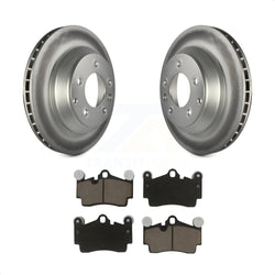 Rear Coated Disc Brake Rotors And Ceramic Pads Kit For Audi Q7 Porsche Cayenne Volkswagen Touareg KGC-101856