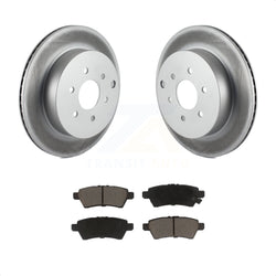 Rear Coated Disc Brake Rotors And Ceramic Pads Kit For 2005-2012 Nissan Pathfinder KGC-101864