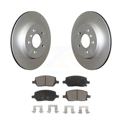 Rear Coated Disc Brake Rotors And Ceramic Pads Kit For 2005-2005 Chevrolet Uplander Pontiac Montana Buick Terraza Saturn Relay KGC-101865