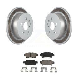 Rear Coated Disc Brake Rotors And Ceramic Pads Kit For 2004-2010 Toyota Sienna KGC-101866