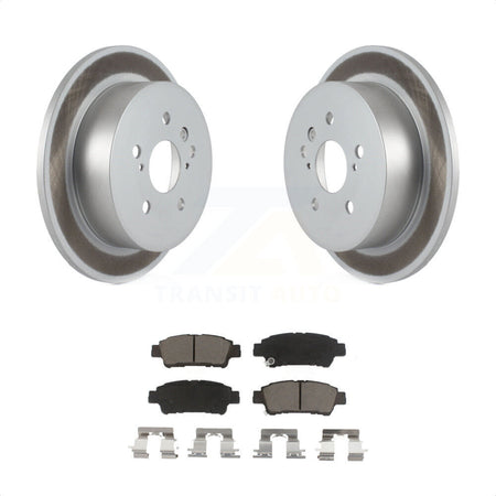 Rear Coated Disc Brake Rotors And Ceramic Pads Kit For 2004-2010 Toyota Sienna KGC-101866 by Transit Auto