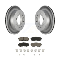 Rear Coated Disc Brake Rotors And Ceramic Pads Kit For Toyota 4Runner Sequoia FJ Cruiser Lexus GX470 KGC-101868