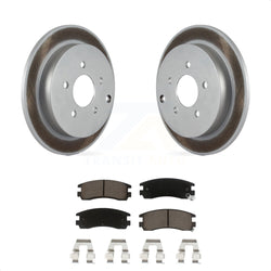 Rear Coated Disc Brake Rotors And Ceramic Pads Kit For Buick Rendezvous Chevrolet Venture Pontiac Montana Aztek Oldsmobile Silhouette KGC-101869