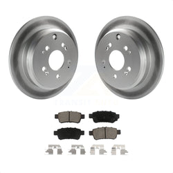 Rear Coated Disc Brake Rotors And Ceramic Pads Kit For 2005-2010 Honda Odyssey KGC-101873