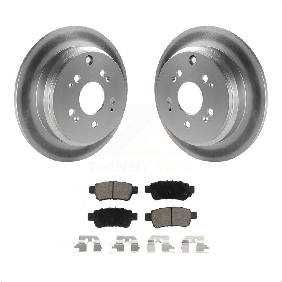 Rear Coated Disc Brake Rotors And Ceramic Pads Kit For 2005-2010 Honda Odyssey KGC-101873 by Transit Auto