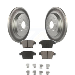 Rear Coated Disc Brake Rotors And Ceramic Pads Kit For Ford Five Hundred Freestyle Taurus Mercury Montego X Sable KGC-101874
