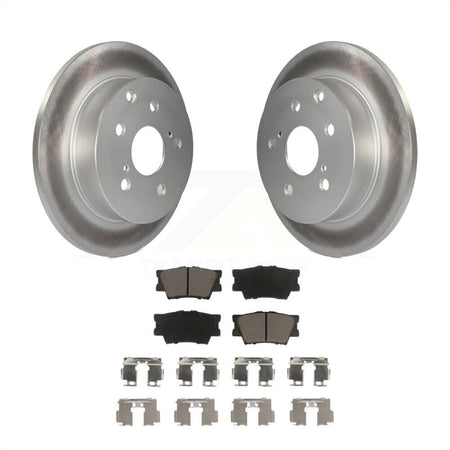 Rear Coated Disc Brake Rotors And Ceramic Pads Kit For Toyota RAV4 Lexus HS250h KGC-101876 by Transit Auto