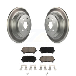Rear Coated Disc Brake Rotors And Ceramic Pads Kit For 2014-2016 Acura MDX KGC-101880