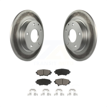 Rear Coated Disc Brake Rotors And Ceramic Pads Kit For Mazda 3 Sport KGC-101883 by Transit Auto