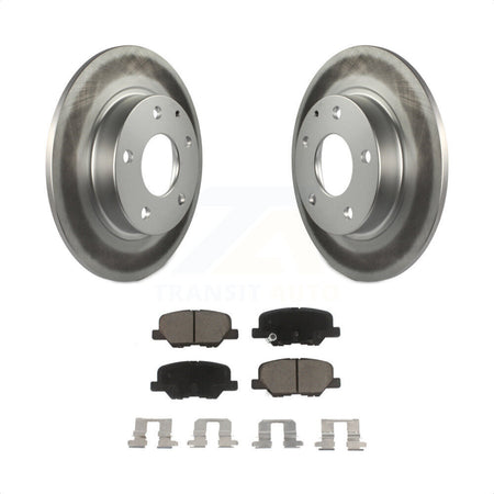 Rear Coated Disc Brake Rotors And Ceramic Pads Kit For Mazda 3 Sport KGC-101884 by Transit Auto