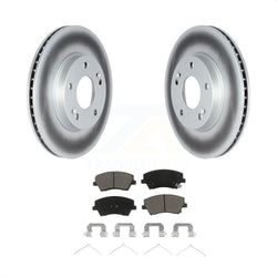 Front Coated Disc Brake Rotors And Ceramic Pads Kit For Kia Niro Hyundai Ioniq KGC-102140