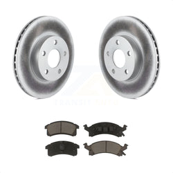 Front Coated Disc Brake Rotors And Ceramic Pads Kit For Chevrolet Cavalier Pontiac Sunfire Grand Am Buick Skylark Corsica Oldsmobile Achieva Beretta Sunbird Cutlass Calais KGC-102192