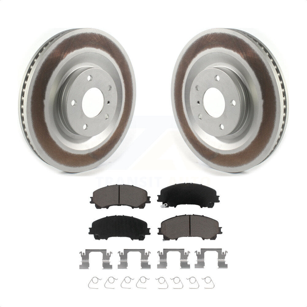 Front Coated Disc Brake Rotors And Ceramic Pads Kit For INFINITI QX50 QX55 KGC-102267 by Transit Auto