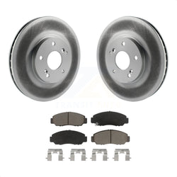 Front Coated Disc Brake Rotors And Ceramic Pads Kit For Honda Accord KGC-102270