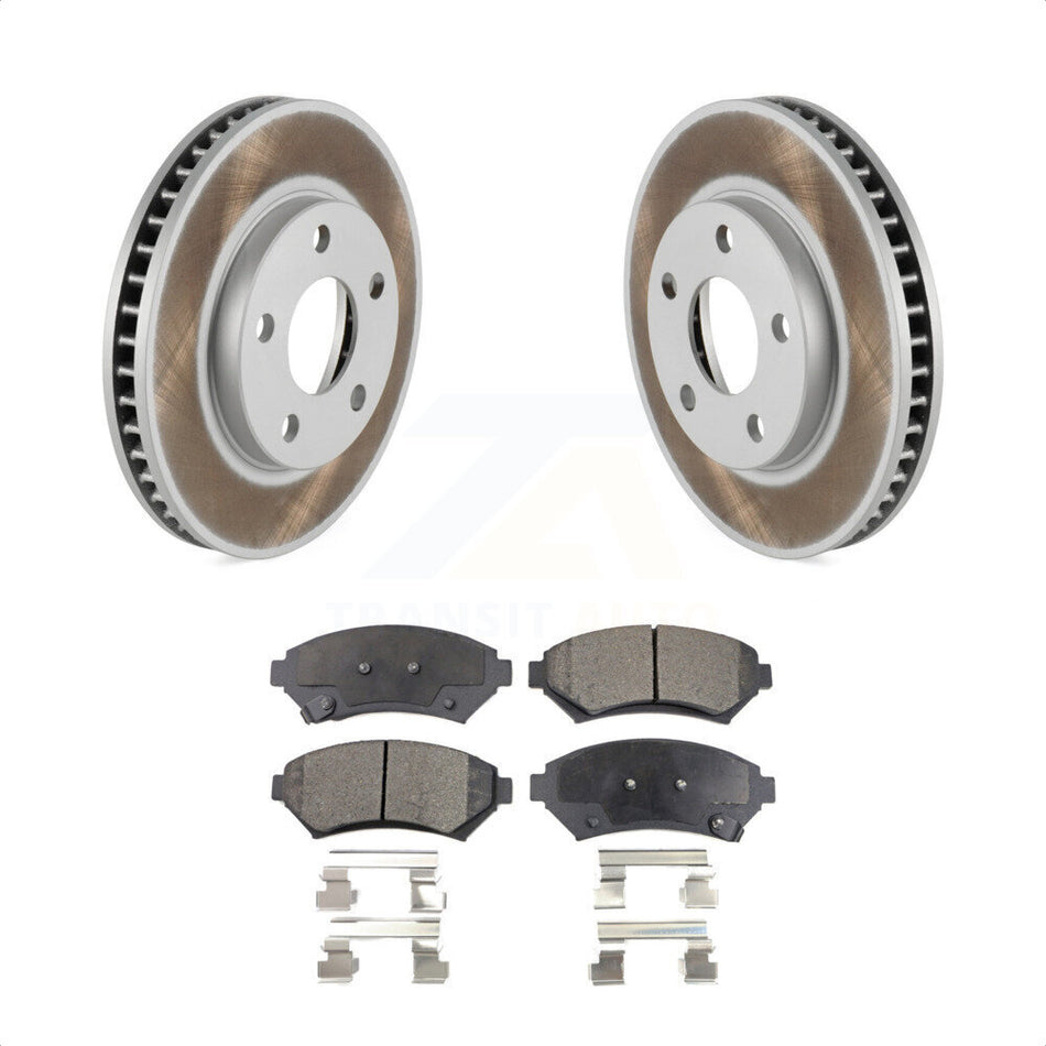 Front Coat Disc Brake Rotor Semi-Metallic Pad Kit For Buick LeSabre Century Pontiac Grand Prix Chevrolet Venture Regal Oldsmobile Montana Bonneville Intrigue Silhouette Trans KGF-100005 by Transit Auto