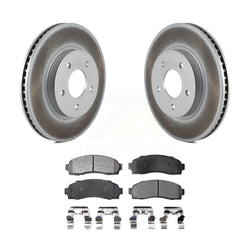 Front Coated Disc Brake Rotors And Semi-Metallic Pads Kit For Saturn Vue Chevrolet Equinox Pontiac Torrent KGF-100020